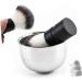 Frcolor Beard Brush & Stainless Steel Shaving Set - Metal Mixing Bowl Razor Cup & Facial Cleaning Tool for Gentlemen - Buy Online on GoSupps.com