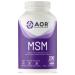 AOR MSM 1000mg 200 Capsules - Methylsulfonylmethane MSM Supplement for Joint Comfort & Support - Pure & Organic MSM Vitamin - Promotes Healthy Skin & Eases Discomfort - Supports Overall Joint Health 200 count (Pack of 1)