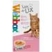 Lick-e-Lix Cat Food Yoghurt Kitten Friendly Wet Soft Creamy Treats - Liver Sausage & Cat Grass - Salmon & Chicken Flavour - Box of 3 - Buy Online on GoSupps.com