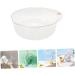 OFFSCH Transparent Plastic Washbasin Wash Basin Plastic Face Cleaning Basin Salon Washing Basin Wash Plastic Basin Foot Soaking Basin Kitchen Sink Bowl Wash Bowl Vegetable Bowl Baby Large Transparent 26.7x25.7cm - Buy Online on GoSupps.com
