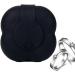Powder Puff Holder - Silicone Case for Powder Puff Soft with Buckle Small Storage Box for Bracelet Cotton Pad Powder Puff Jewelry Tosier Black - Buy Online on GoSupps.com