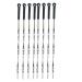 Alipis 8pcs Cotton Candy Chopstick Sleeves Cloth De Camping Barbecue Fork Marshmallow Skewers 25X1CM