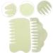 Oatipho Jade Gua Sha Comb Manual Face Scraping Tool for Skin Massage | Chinese Gua Sha Boards & Broad Tooth Scratch Massager - Buy Online on GoSupps.com