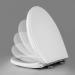 Hibbent Premium Elongated Toilet Seat with Cover(Oval) Quiet Close  One-Click to Quick Release  Easy Installation Never Loosen Hinge  Slow Close Toilet Seat and Cover  Easy Cleaning-White Color 18.5'' Elongated - Buy Online on GoSupps.com