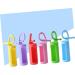 FRCOLOR 6pcs Neoprene Bottle Holder Keychain Set - Perfect for Essential Oils & Travel - Durable Keyring with Hanging Hook - Buy Online on GoSupps.com