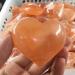 Big Size Natural Orange Selenite Heart Crystals Specimen for Home Decoration s - Buy Online on GoSupps.com