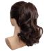 Short Wavy Ponytail Extensions Synthetic Claw Ponytail 40cm 90g Brown Black Ladies Wig 16inches #4
