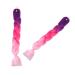 Minkissy Long Jumbo Braids - High Temperature Gradient Synthetic Box Braid Wig with Ponytail (Purple Red Light Pink) - International Shipping Available - Buy Online on GoSupps.com