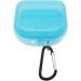 AIWAYING Retainer Case Mouth Guard Denture Box - Transparent Blue | With Carabiner Clip - Buy Online on GoSupps.com