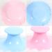 TOYANDONA Lot de 2 Houppettes pour B b 8 CM Douces et Moelleuses en Peluche Applicateurs de Poudre Corps R utilisables Couleurs Pastel Bleu Clair et Rose Clair pour Soins Peau et - Buy Online on GoSupps.com
