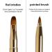 JOCXZI Retractable Lip Brush - 2Pcs Portable Lip Brush Retractable Lip Brush Lip Brush Portable Applicators for Lipstick Lip Gloss for Lipstick and Lip Contour - Buy Online on GoSupps.com