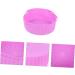 Design Cushion Silicone Reusable Cooking Non-Stick Household Food Liner Accessory Handle for Air Purple 19X19X7CM - Buy Online on GoSupps.com