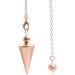 Shop Hahhhha Copper Pendulum for Fortune-Telling & Healing | Reiki Dowsing Tool in Rose Gold - Buy Online on GoSupps.com