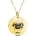 Shop Cutybuty Handwriting Disc Necklace | Military Dog Name Pendant & Minimalist Jewelry for Dog Moms - Buy Online on GoSupps.com