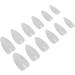 Nail Tips Breathable Artificial Nails Semi-Matte Ultra Thin Transparent Manicure Salon Nail Tips (11#) - Buy Online on GoSupps.com