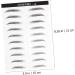 MAGICLULU 2 Pairs Eyebrow Sticker Black Makeup Adhesive Eyebrow Template Makeup Brishes Disposable 6d - Buy Online on GoSupps.com