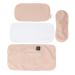 Casting oil packing wrap 4 pieces reusable oil-safe leak-proof heat-proof bio castor oil package set cotton flannel waist neck leg castor oil pads with band