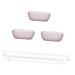 PRETYZOOM Serving Tray 1 Set Dried Fruit Storage Box Condiment Dipping Sauce Bowl Make Tea 37.5x12.4cm Dark Red