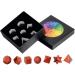 Nupuyai 7 Pieces Red Jasper Platonic Solids Set | Sacred Geometry & Reiki Healing Crystals in Gift Box - Shop Internationally! - Buy Online on GoSupps.com