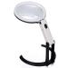 Magnifiers Magnifying Glass Desktop Main Mirror 10X Auxiliary Mirror 30X Magnifying Glass Plug in The Desktop Bracket to Maintain Handheld Light Extension Lens Desktop Folding Magnifying Glas