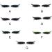 miduoidn 4 Pairs Eyeliner Decal Eyelash Sticker Fine Workmanship Compact Size Lady Accessories Convenience Self-adhesive Makeup Tool Type 1 - Buy Online on GoSupps.com