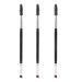 3Pcs Dual Brow Brush Two-Headed Portable Professional Angled Eyebrow Brush for Beauty Room Household Travel