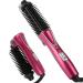Electric Professional Anti-Scald Curling Brush with Instant Heat Up for All Hair Types (US Plug 110-240V)
