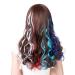 SWACC 22 Pcs Colored Party Highlights Clip in Hair Extensions - Multi-Colors Synthetic Hairpieces - Buy Online on GoSupps.com