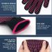 Heat Resistant Gloves - 2 Pairs Professional Mitts with Silicone Bumps for Hair Tools | Heatproof Protection for Flat Irons & Curling Wands - Buy Online on GoSupps.com