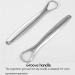 Stainless Steel Tongue Cleaner & Scraper - Dentist Recommended Prevents Bad Breath 14.7x2.3cm - Buy Online on GoSupps.com