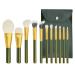 11 Wool Makeup Brush Set Loose Powder Brush Eye Brush Beauty Tool Green