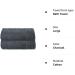 Belizzi Home Cotton Oversized Bath Towel Set - 2 Pack 28x55 Inches - Ultra Absorbent & Lightweight Towels - Ideal for Gym, Travel, Camp, Pool - Charcoal Grey - Buy Online on GoSupps.com