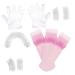 MAGICLULU 1 Set Washbasin Hair Dye Accessories Ear Cover for Hair Dye Hair Coloring Kit DIY Hair Dye Tools Hair Oil Applicator Hair Applicator Tool Clear Gloves Portable Pink Plastic 6.9x4.8cm Pink