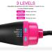 4 in 1 Hair Dryer Brush - Professional Hot Air Styler Volumizer for Straight & Curly Hair | Negative Ion Anti-Frizz | Black & Rose - Buy Online on GoSupps.com
