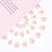Glitter Pink Square Press on Nails - 24Pcs Short False Nails for Women, Girls - Aetorgc Rhinestone BlingBling Clip on Acrylic Nail Set - Buy Online on GoSupps.com