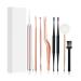 ygqzm LED Lighting Ear Spoon Ear Cleaning Set Ear Wax Remover Feather Stick Earpick Earwax 1 D