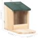 vidaXL 4x Firwood Squirrel Houses Garden Forest Wild Animals Wooden Holder Squirrel Peanut Butter Feeder Food House Feeding Station Box - Buy Online on GoSupps.com