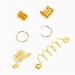 60 Pcs Assorted Metal Hair Cuff Rings for Dreadlocks & Braids - Gold & Silver | Hair Decoration Jewelry & Accessories - Buy Online on GoSupps.com