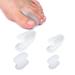 4pcs Gel Toe Separators Toe Straighteners for Big Toe Soft Silicone Toe Spacers Comfortable Relief Pain Toe Separators for Women Men Overlapping Toes (2 Styles S and L Size)