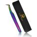 JIM PRO Volume Lash Tweezers | Anti-Slip Grip | Professional 100% German Stainless Steel | For Classic and Volume Fans | Multicolor | 1 PCS - Buy Online on GoSupps.com