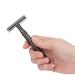 Double Edge Safety Razor for Men - Comfortable Manual Shaver with Anti-Slip Handle (Black) - International Shipping Available - Buy Online on GoSupps.com