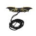 Balacoo Adjustable Reptile Leash Harness Reptile Lizard Harness with Devil Wings Hauling Cable Rope Bearded Dragon Accessories