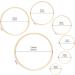 Caydo 7-Piece Bamboo Embroidery Hoops Set - 4 to 12 inch Circle Cross Stitch Rings for Sewing and Crafts - Buy Online on GoSupps.com