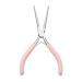 Nail Clips Acrylic Gel Extension Quick Building Shaping Tweezers Pink Design Stainless Steel Manicure Pinching Tools Professional Acrylic Nails Building Tools UV Gel Nails Shaping Tweezers