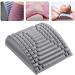 Neck and back multi-tidy vertebral board naked nakers for relieving pain in the lower back waist massage hems backers with a massage point (color: gray) gray