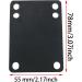 CSNSD Skateboard Riser 4 Set 3mm (1/8 Inch) Black Longboard and Skateboard Shock Pads - 78x55mm Soft Rise Pads - Buy Online on GoSupps.com