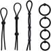 Sporty Male Props | 7-Piece Silicone Ring Set | Multi-Purpose & Flexible - Black | Soft & Easy to Use - Buy Online on GoSupps.com