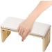 Bohue Nail Arm Rest Wooden Manicure Hand Pillow Comfortable Nail Hand Cushion Nail Tools Professional Hand Pad for Nail Salon (White) - Buy Online on GoSupps.com
