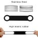 Didog Reflective Cat Neck Strap with Stainless Steel ID Shield - No Noise Adjustable Engraving for Kittens Cats & Small Dogs - Black XXS (14-20cm) - Buy Online on GoSupps.com