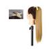 Hair Chignon 22/34 Inch Ponytail Extension Straight Hair Wig Bow Hair Band Synthetic Ponytail Women Extra Long Hair Extensions Messy Bun Hair Piece (Color : 07 Size : 34inches)